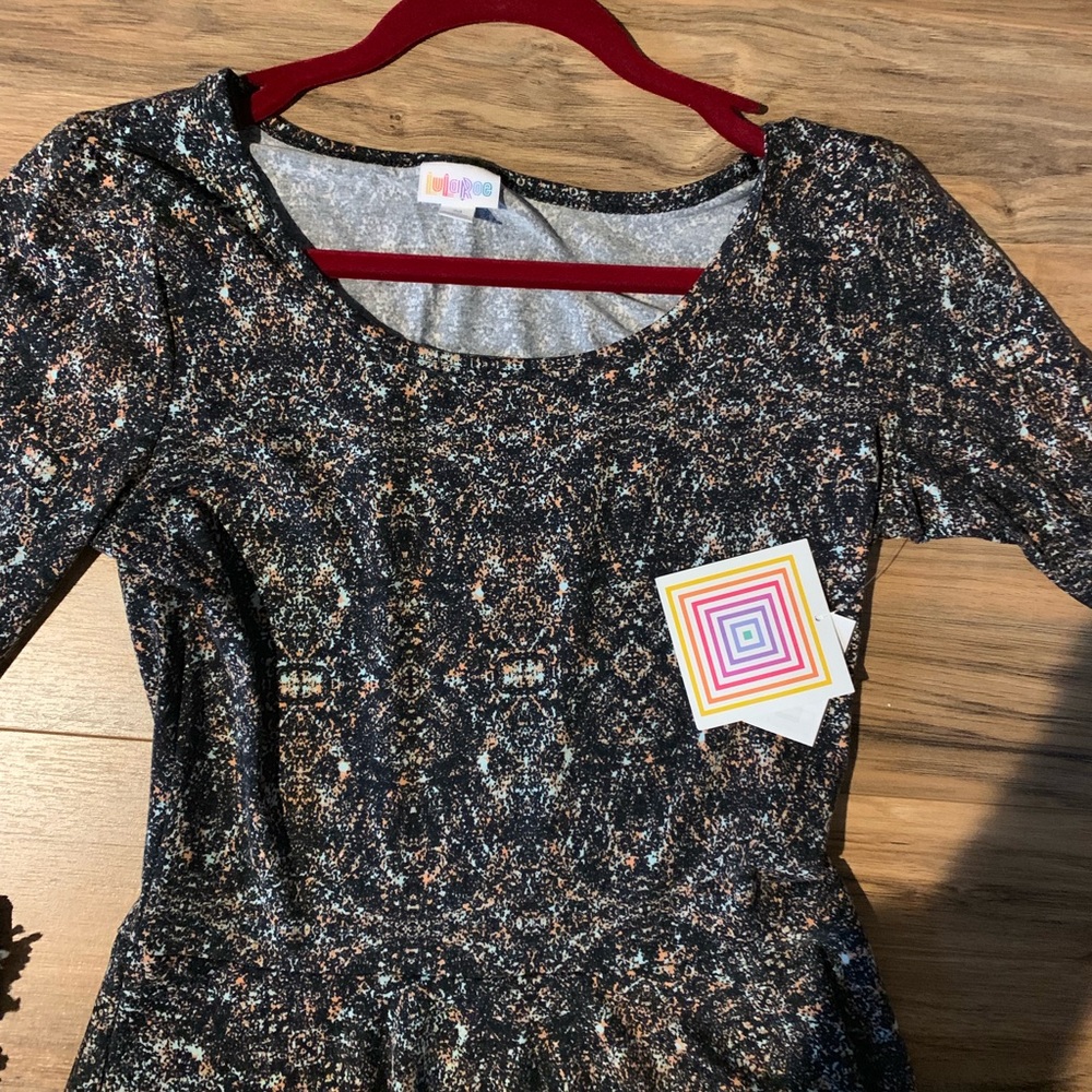 NWT LuLaRoe Medium Nicole.  Black/multi design